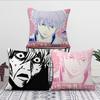 Anime Comic Funny Pink Art Gintoki Sakata Meme Comfortable Soft Pillow Case For Sofa Living Room Home Decor Protective Covers