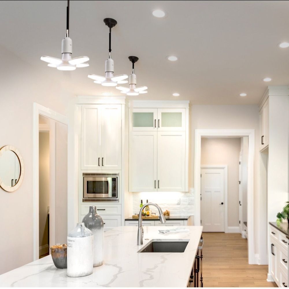White Light E27 LED Bulb Energy Saving Foldable LED Bulb Fan Shape LED Bulb  Living Room Lighting