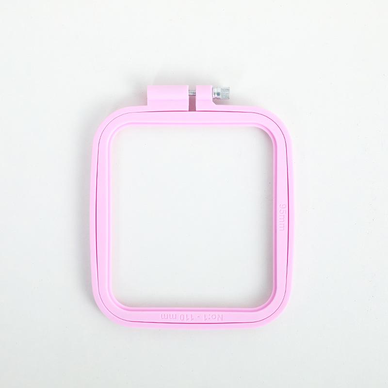 DIY Candy Color Square Embroidery Frame Tool for Cross-stitch