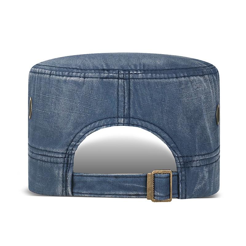 NORTHWOOD High Quality All Seasons Bamboo Cloth Washed Suede Flat Top Hat for Men Women Solid Color Breathable Peaked Cap