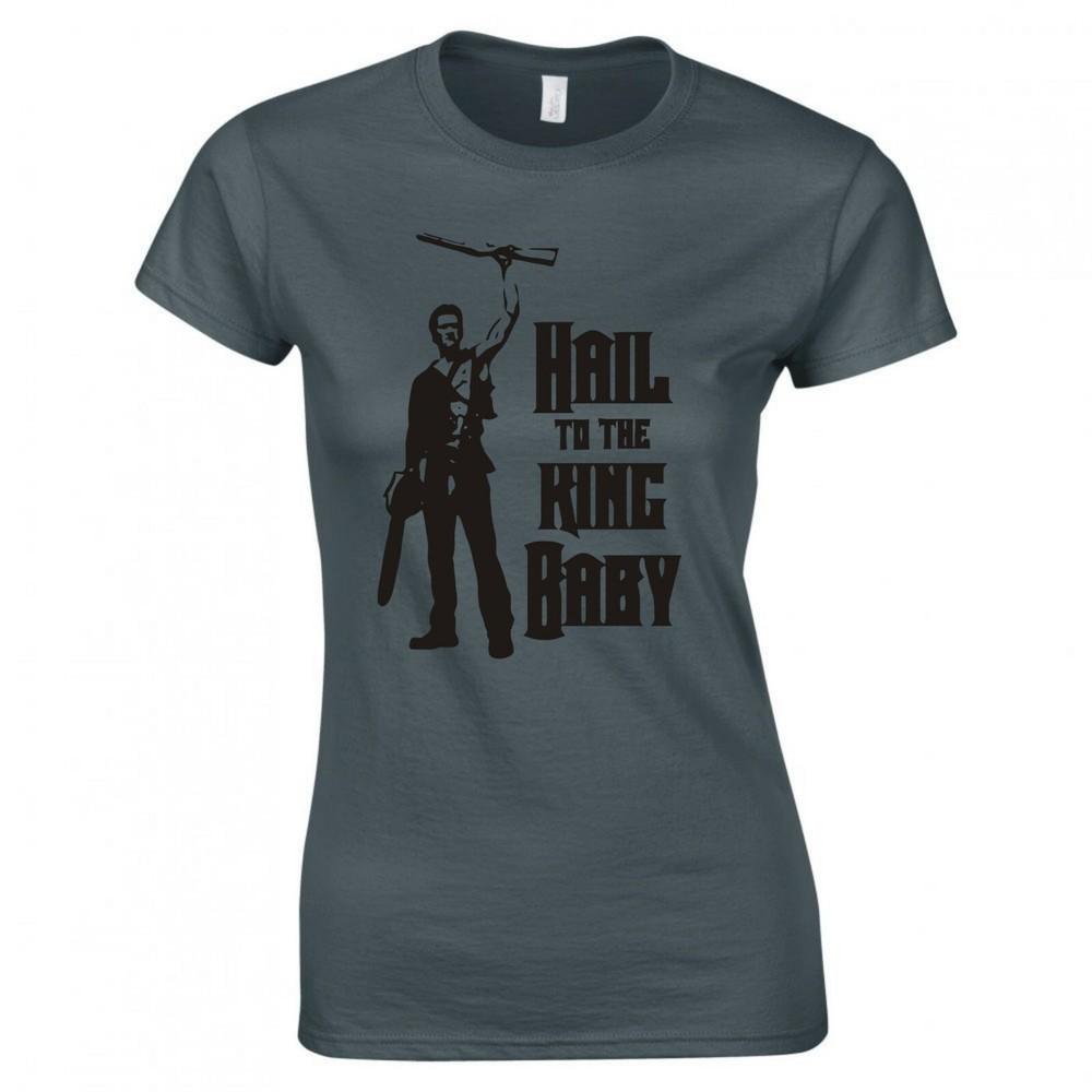 Inspired By The Evil Dead Hail To The King Baby Ladies Skinny Fit Tshirt