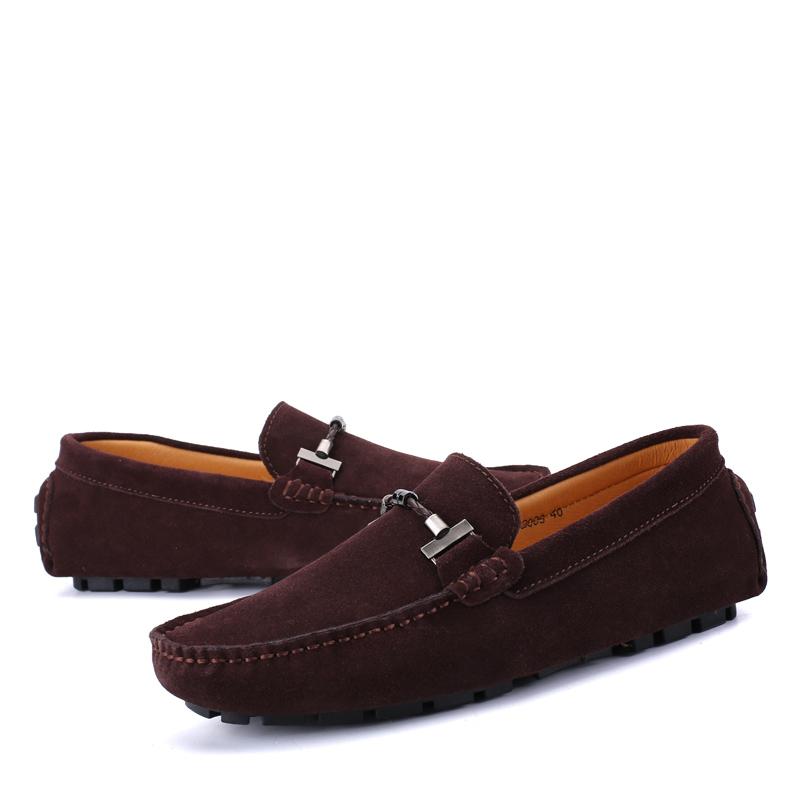 Módní Pánská Lehká Neformální Obuv 2024 Nová Kožená Pánská Nazouvací Obuv Klasická Pánská Pohodlná Řidičská Obuv Jednoduché Pánské Mokasíny
