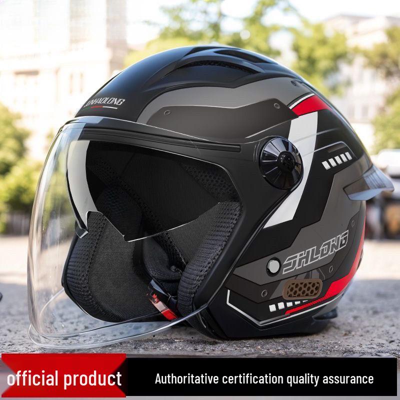 3C Certified Unisex Full Face Motorcycle Helmet - All-Season, Windproof, Sun Protection