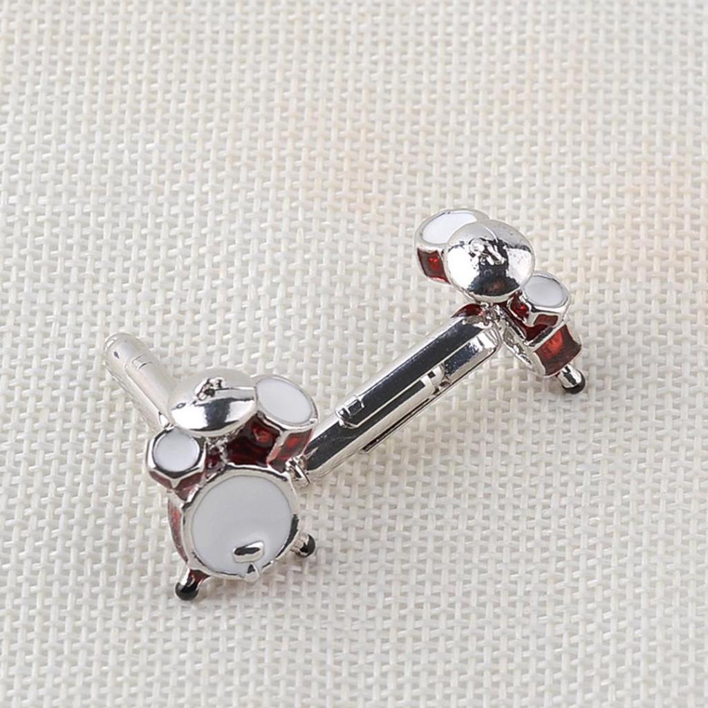 1Pair Men Fashion Drum Shape Cufflinks Cuff Button Party Formal Suit Accessories