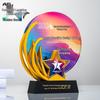 Exceptional Employee Star Trophy - Anniversary Crystal Award & Sales Champion Recognition