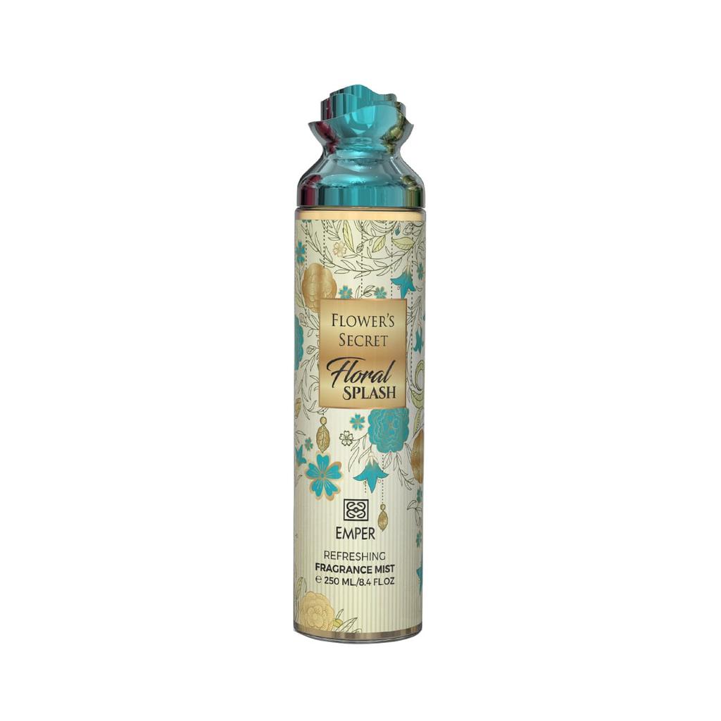 Flower Secrets Emper Ferahlatıcı Çiçeksi Koku Plume Vücut Spreyi 250ml. 8.3 FL.OZ Sprey Aromalı su