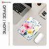 EXCO Floral Watercolor Mouse Pad Small Rectangular Mini Edge-Locked Computer Office Desk Mat Mousepad Cartoon Anime Portable Edge-Bound 0646