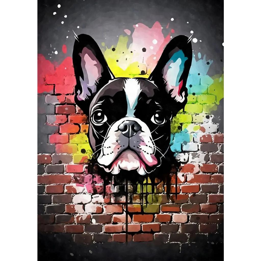 Cute Pet Dogs Graffiti Poster Prints Aesthetic Pug Dachshund Maltese Dog Wall Art Canvas Painting Home Kids Room Decor Picture