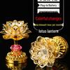 Seven-Color LED Guanyin Lotus Buddha Offering Lamp