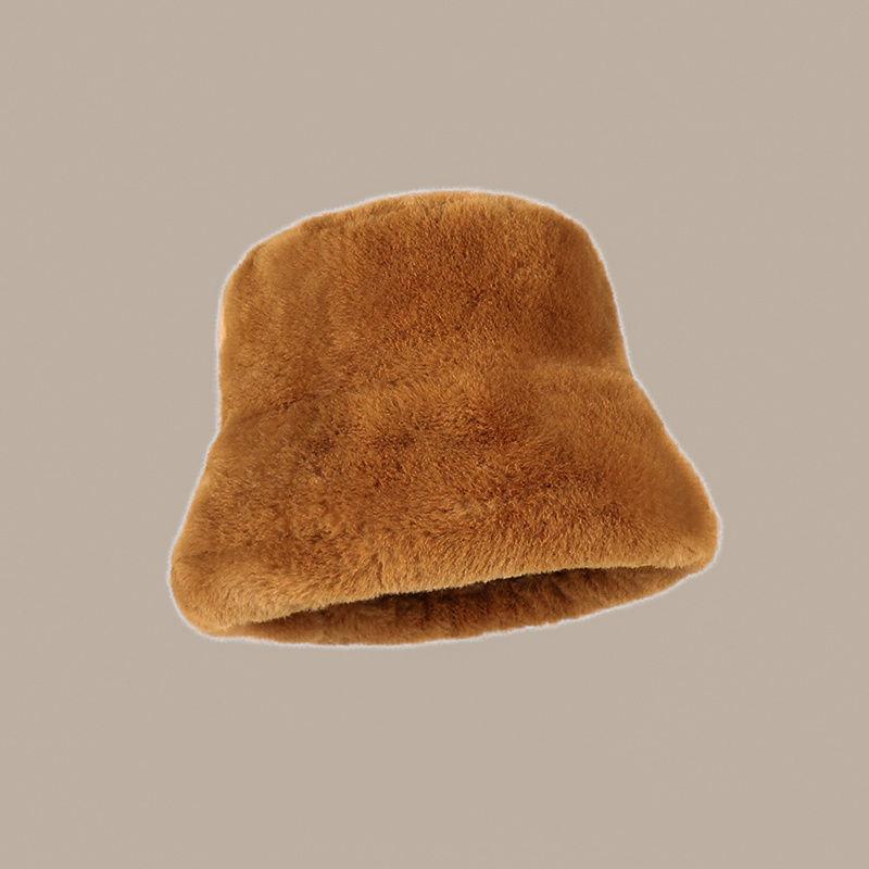 Verdickter Fischerhut für Damen, mit flacher Oberseite, großer Fischerhut, warme Wintermützen für Damen, Panamahut, Outdoor-Fischermütze, Gorras