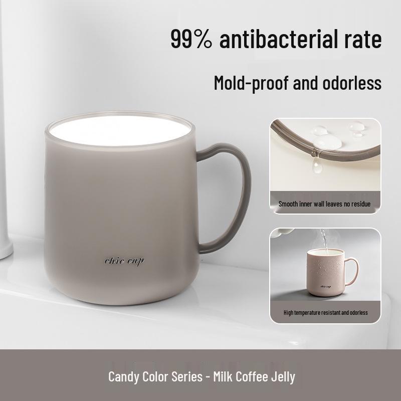 Colorful Antibacterial Toothbrush & Mouthwash Cup with Handle