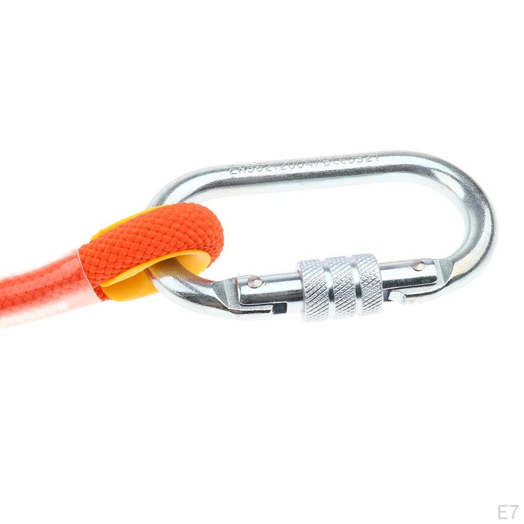 12 Safety Shock Absorbing Lanyard With Double Hooks And Carabiner