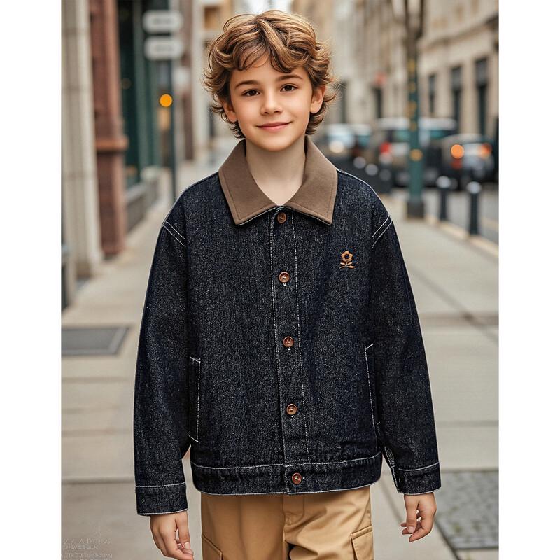 Pierre Cardin Boys  Color-Block Denim Jacket 120