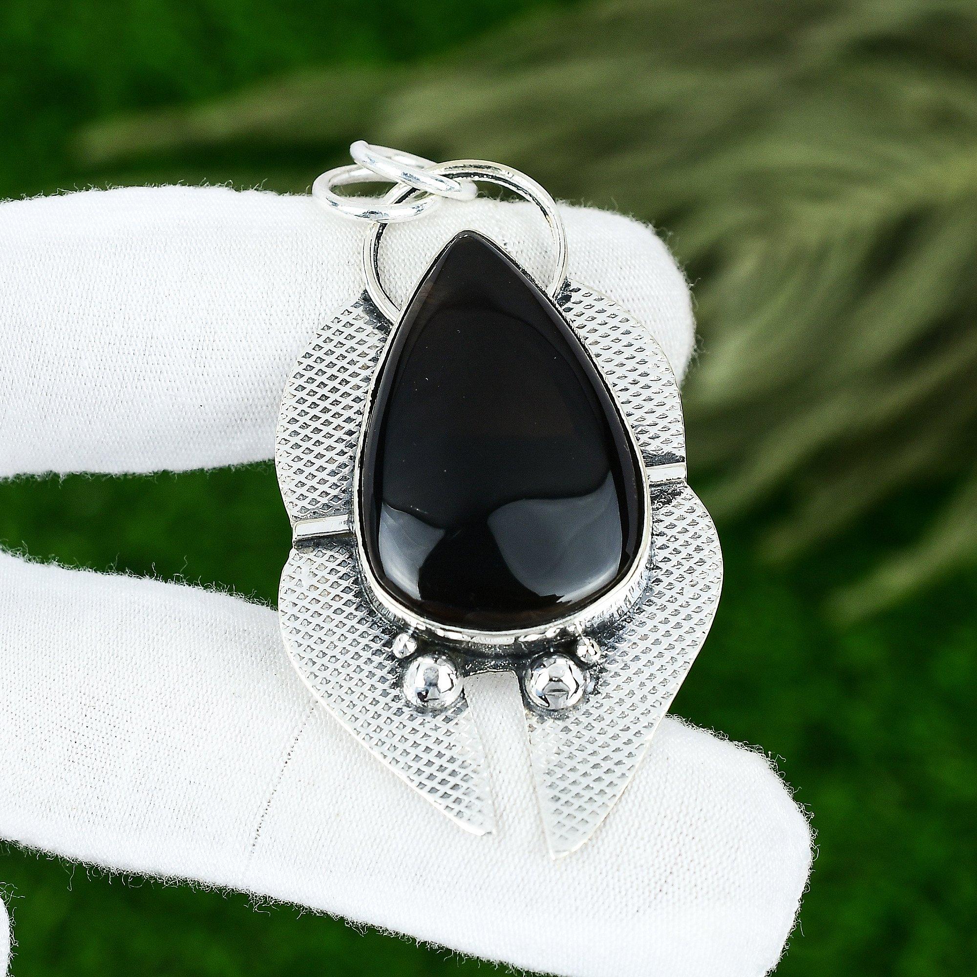Natural Smoky Quartz Gemstone Pendant 925 Sterling Silver Jewelry For Girls