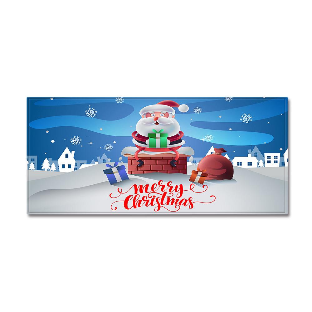 

Christmas Home Door Mat Non-Slip Bathroom Mat Kitchen Long Bedroom Living Room Carpet Floor Mat 40*120cm