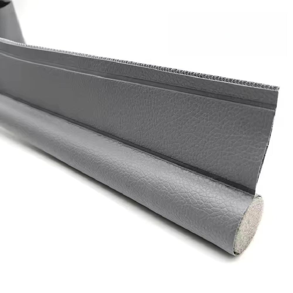 

1pc 96cm/37.80in Door Bottom Sealing Strip Adjustable Weatherstrip Under Door Draft Stopper Anti-cold One Side Foam Blocker 96cm сірий колір
