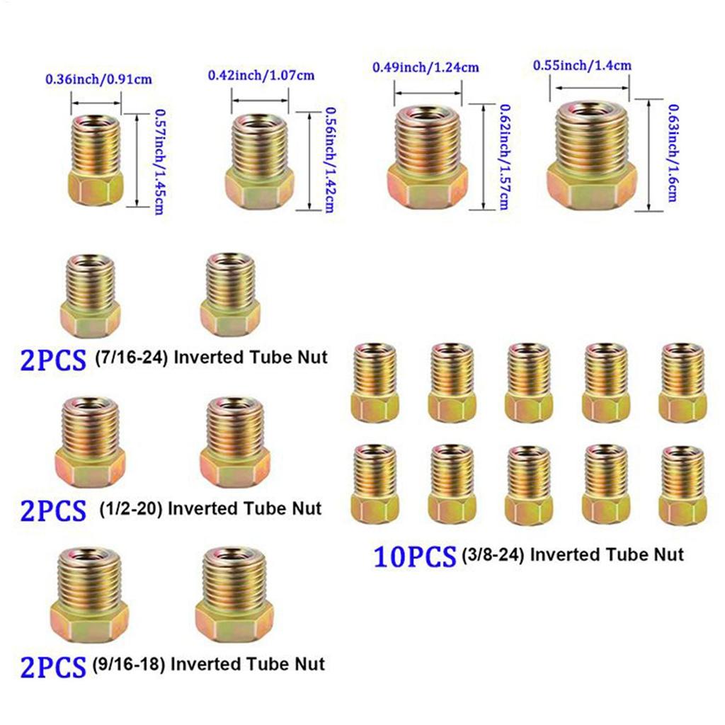 3/16 Brzdové potrubí 3/16 Potažená slitina 25 stop Sada fitinek pro brzdové potrubí Sada konektorů s antikorozní úpravou Nástroj pro opravu automobilů Pro brzdění