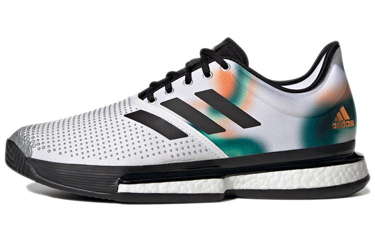 Adidas SoleCourt White Black Silver Metallic GX9065 40