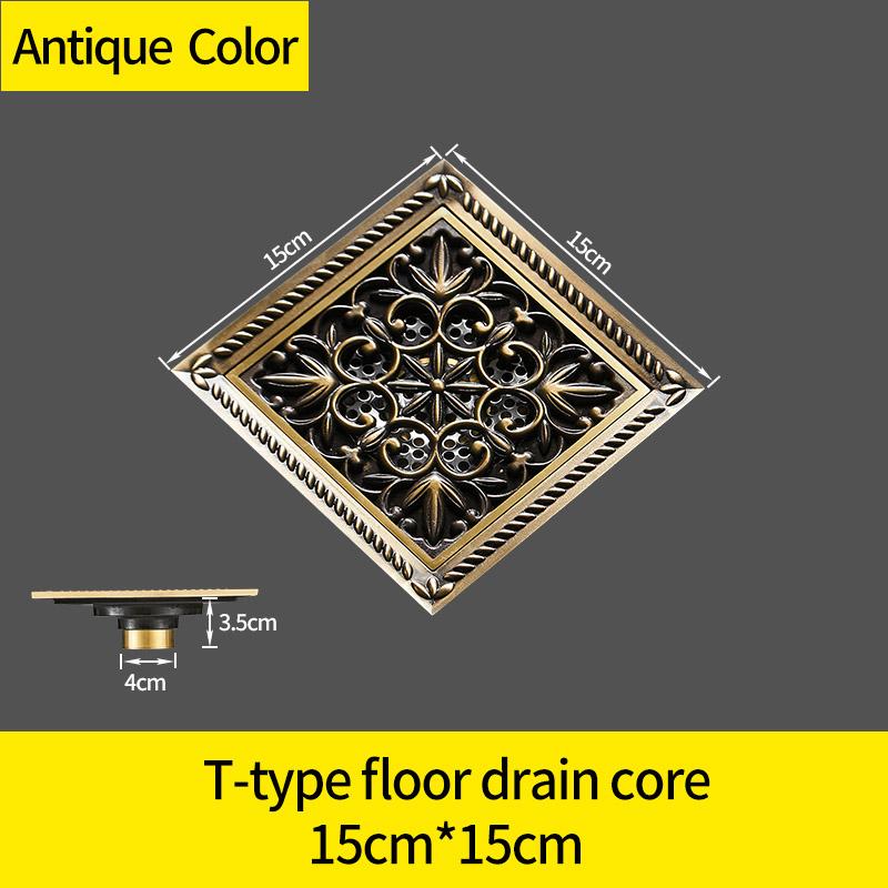 

Душевой слив 15*15 см, супер большой напольный слив для ванной комнаты, строительный материал, квадратный слив для воды, аксессуары для ванной комнаты 811527F