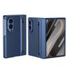For Samsung Galaxy Z Fold 8 Ultra 7 6 5 4 3 360° Folding Flap Leather Pen Groove Tempered Glass Film Drop Resistant Phone Case