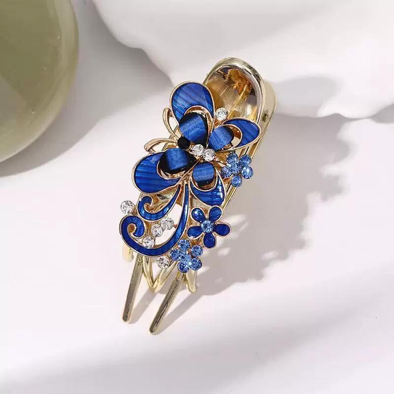 Kopfbedeckung, Alligator-Haarspange, Kristall-Blumen-Haarnadel, Strass-Schmetterlings-Haarklammer, Haar-Accessoires