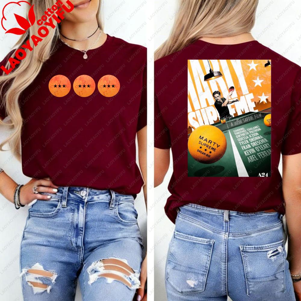 Marty Supreme Timothée Chalamet Unisex T-Shirt Ultimatives Pickleball-Showdown Entfessle die Kraft des Spielfelds mit diesem Crossover-T-Shirt