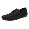 Spring and summer breathable lightweight men's casual shoes, fashionable driving work loafers, flat shoes