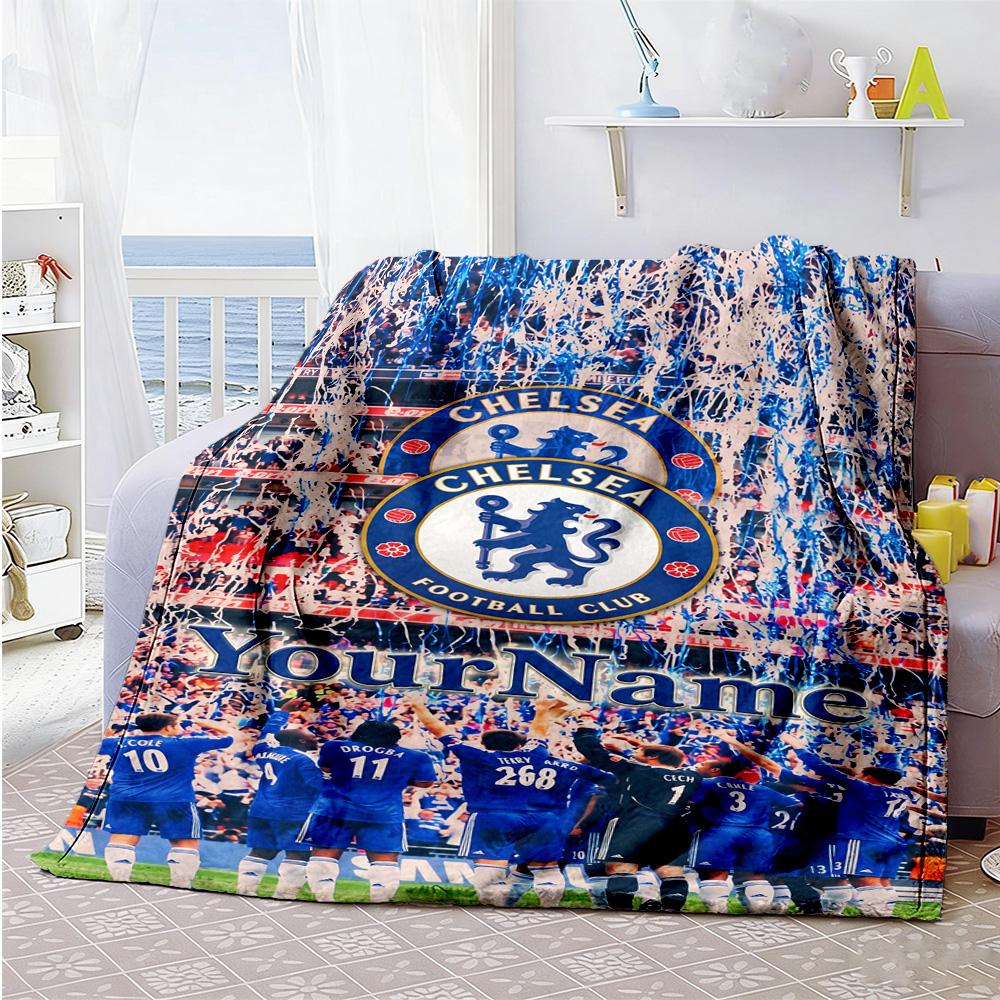 Chelsea Customize Your Name Blanket Throw Customizable Blanket Soft & Cozy for Seaside Couch Bed Sofa Ideal for All Seasons Gifts For Family Or Friend