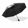 1 PC Automatic Folding Umbrella - Luffy D Pattern Portable Foldable Design With 8 Ribs Christmas Birthday Gifts