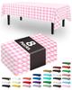 Pureegg Plastic Table Cloth Disposable 8 Pack, 54 x 108 Inch Table Cloths, Graduation Decorations Class of 2025, Graduation Party Tablecloths,