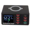 Ładowarka USB 100W 8 Portów Stacja Ładowania USB QC 3.0 Ładowarka Bezprzewodowa PD18W Inteligentnie Kompatybilna