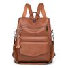 Spring Large-capacity Retro Casual Backpack Color-blocking Backpack