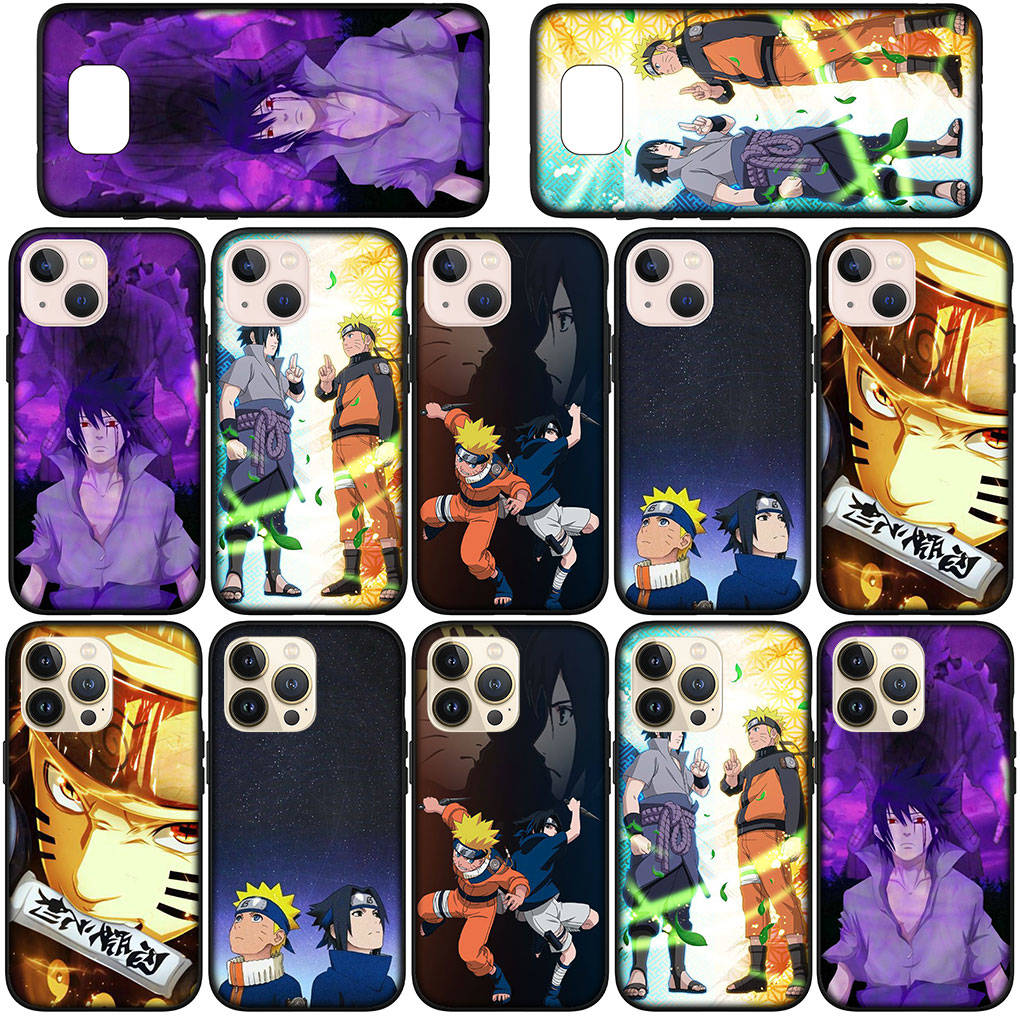 Phone Case for Samsung Galaxy S25 S24 S23 iPhone 16 15 Xiaomi Redmi Note 14 13 12 16E 11 Pro Max XR OPPO Moto Huawei Anime Uchiha Sasuke Naruto Cover