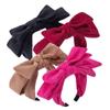 Large Bowtie Hair Hoop Corduroy Wash Face Hairband Fashion Bowtie Headband  Girl