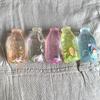 Fruit Hard Candy Glass Bottle Shaped Stress Ball Transparent Soft Squeeze Fidget Toy for Kids Adults Anxiety Relief Office Desk Use