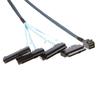 Mini-SAS To SAS-Cable,SFF-8643 To SAS SFF-8643 To SFF-8482 Connector 4X SAS 29Pin SFF-8482 with SATA Power Adapter Cable