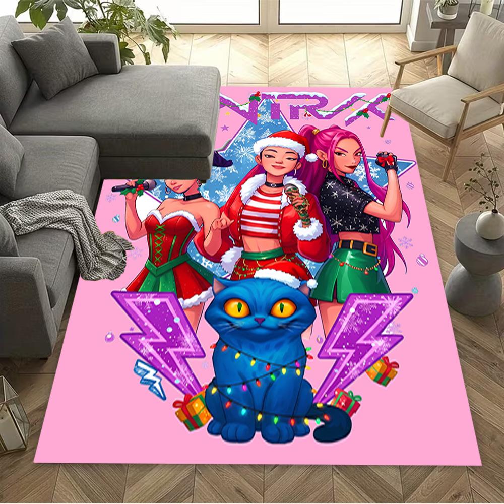 Huntress Power Squad Floor Mat Perfect for Dormitory Foyer Playrooms Balcony Antislip Carpet Decorate Offices Best for Christmas