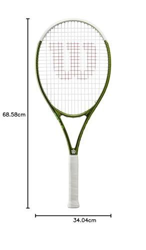 [Amazon.co.jp Exclusive] Wilson BLADE FEEL TEAM 103 Hard Tennis Racket [Pre-strung] Grip Size 2, Green/White, WR117710U2