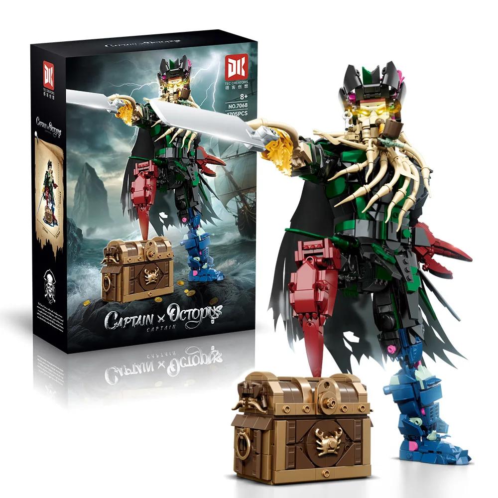 DK7068 Deep Sea Captain 1705pcs Famous Movie Series Models DIY Small-Piece Building Blocks Brick MOC Technical Assembly Toys