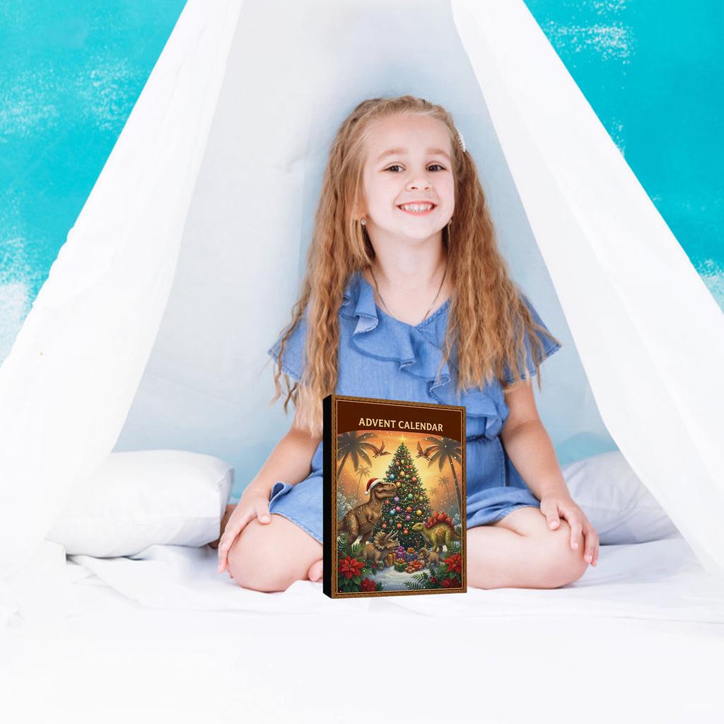 2D Plane+airplane Box +24PC+ Fitness Decoration Advent Christmas Countdown Box Calendar