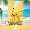 Pokemon Pikachu Beach Towel, Lightning Bolt Design Quick Dry Microfiber Towel for Kids Adults Pool Travel