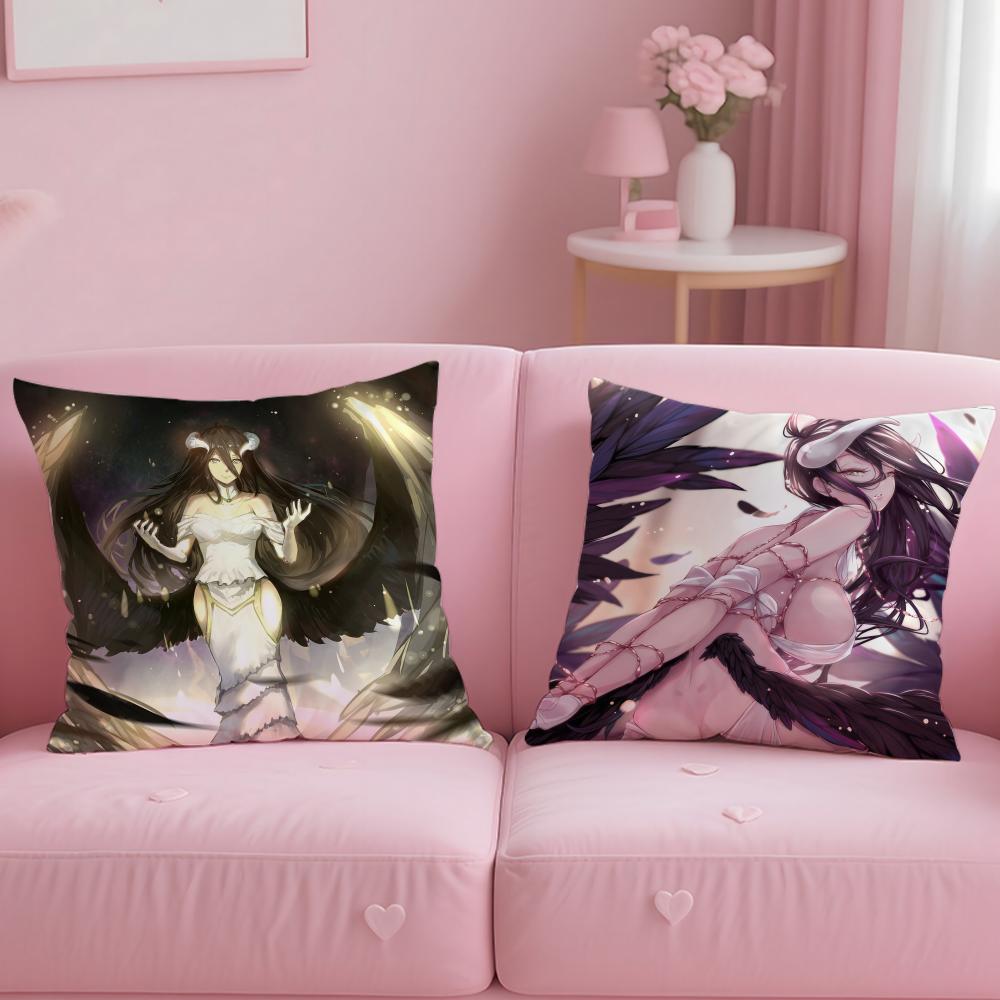 classic anime OVERLORD Cushion Cover Soft & Easy-Wash Pillow Case – Versatile for Couch, Bed, Travel and Office