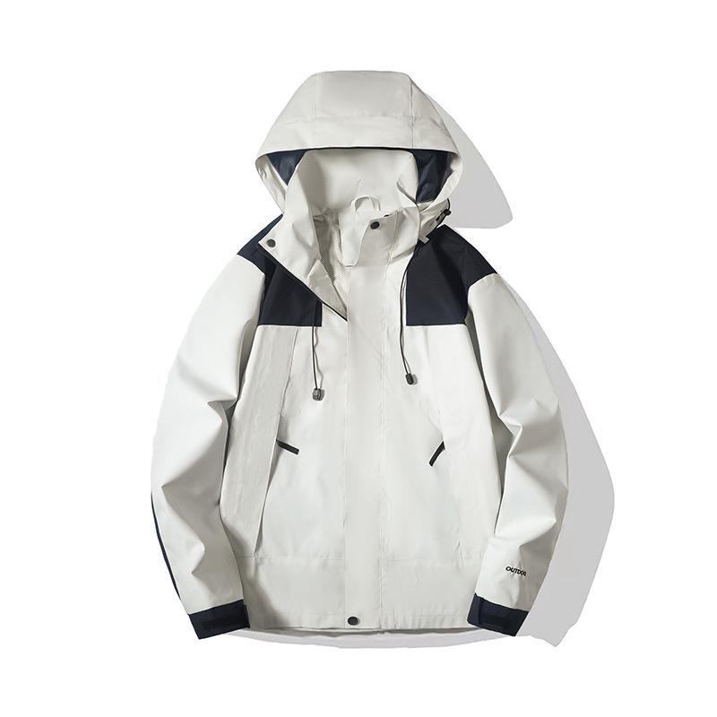 Couple's Autumn Winter Windbreaker: Thick, Velvet-Lined 3-in-1 Jacket for Live-Stream Sales