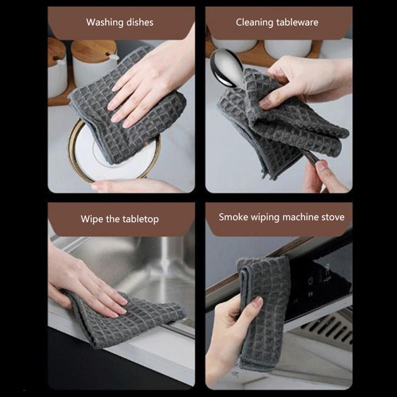 Lavetă de bucătărie Waffle Weave Lavetă Ultra Moale Absorbantă Lavetă de Spălare Lavetă de Bucătărie de Uz Casnic Instrument de Curățare a Lavetelor