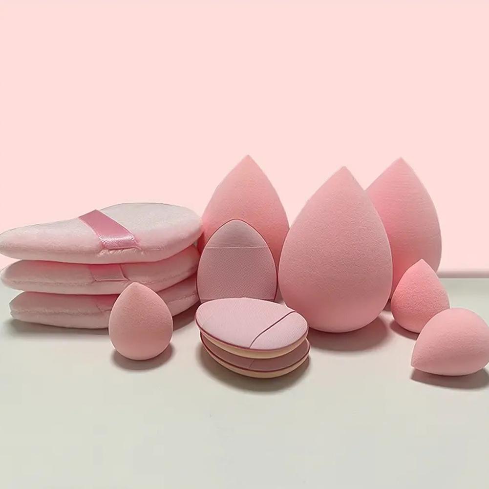 12PCS Makeup Sponge Cosmetic Puff Makeup Tools Foundation Powder Sponge Beauty Tool Women Make Up Accessories
