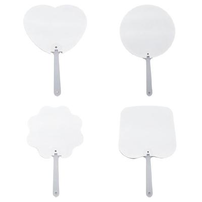 10Pcs Double-Sided Blank Sublimations Fan for Church Functions and Personalizeds Party Accessories