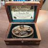Maritime Brass Sextant Nautical British Army Pocket Box Sextant with Wood Box by Henry Barrow Co London