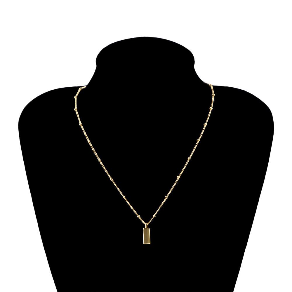 Jewelry Ultra thin Gift Party Pendant Korean Style Clavicle Chain Women Necklace Gold Bar Choker