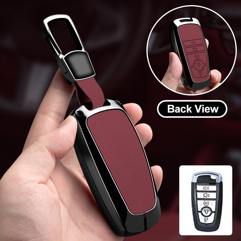 Metal Car Key Case Cover Protector Shell For Ford Explorer Mustang Fusion Escape F150 F250 F350 F450 F550 Ford Raptor
