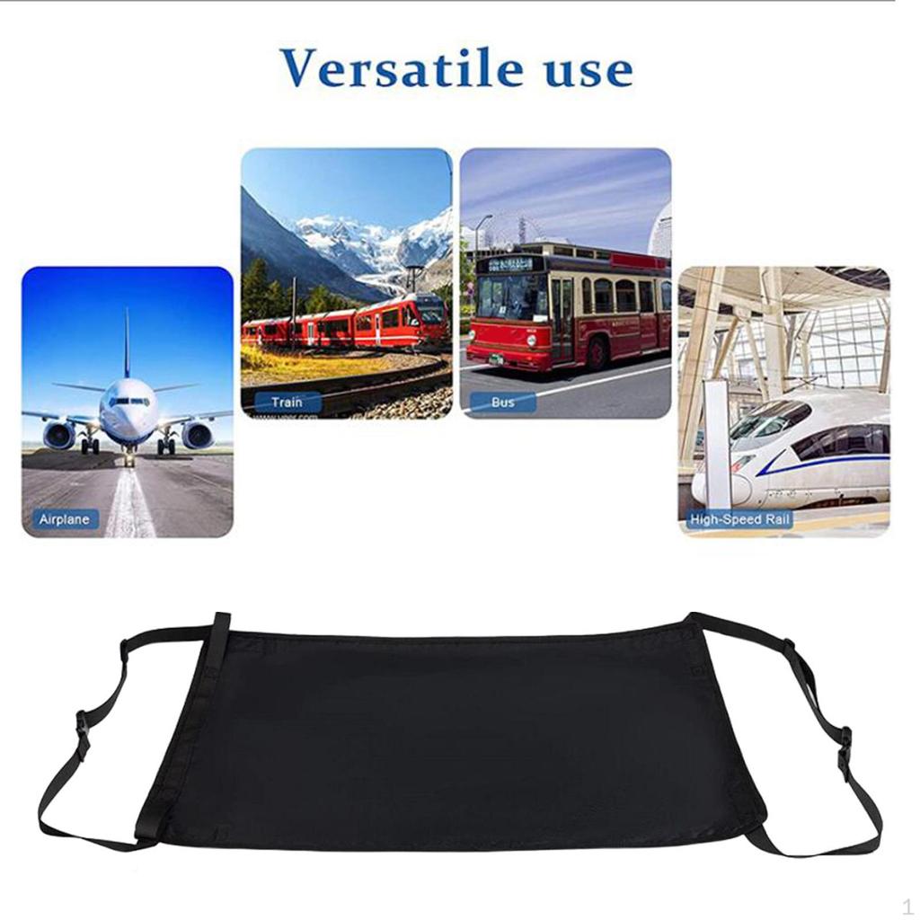 Foldable Kids Airplane Footrest Hammock, Multipurpose Trains Leg Rest Seat for Lie Flat and